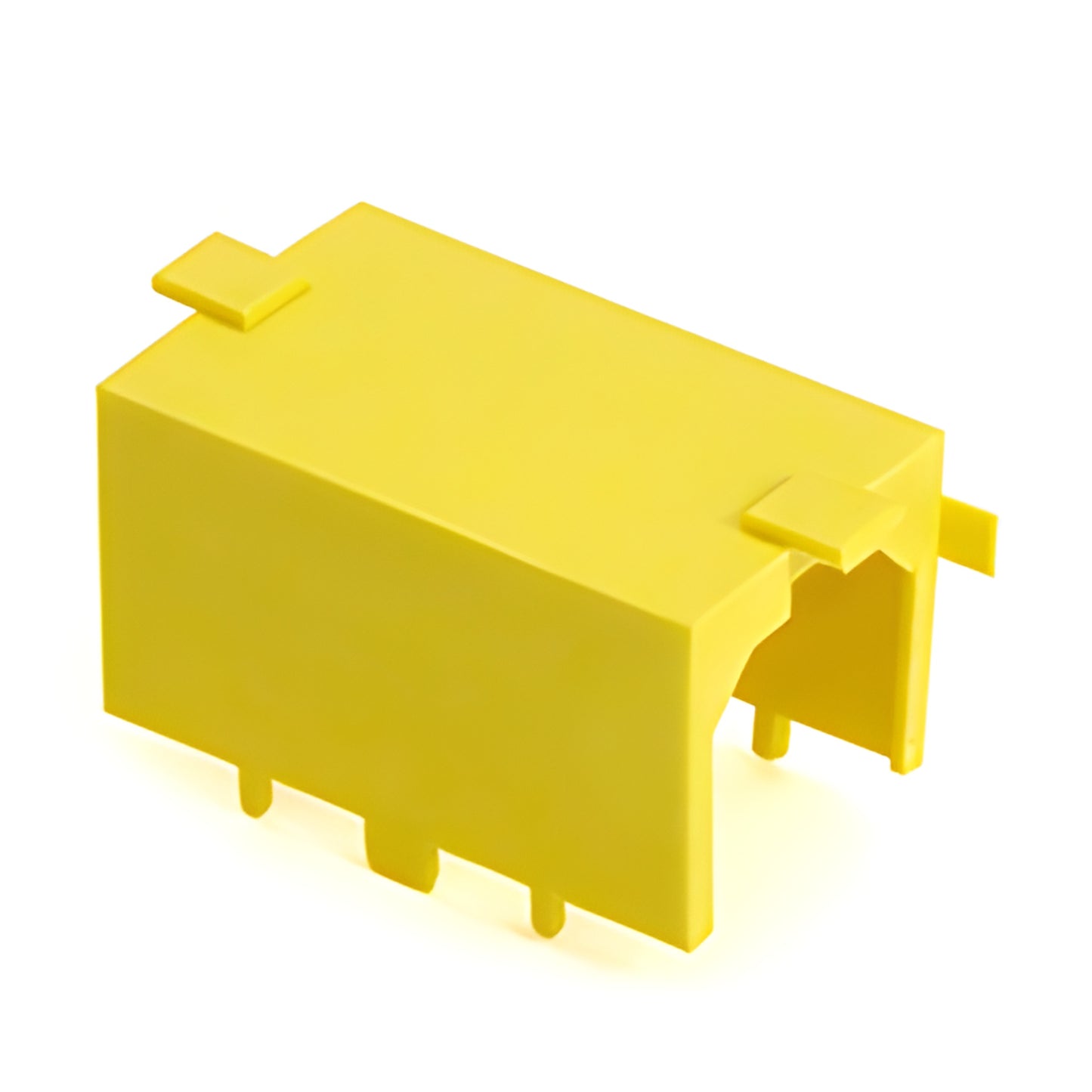 WD704 yellow water deflector for curtain-wall corner mullions, channels infiltrated water away.