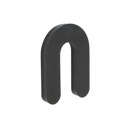CRL Black 1/4 in x 2 in Plastic Horseshoe Shims for Glazing