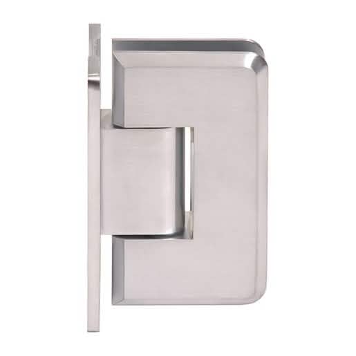 CRL Brushed Chrome Cologne 037 Wall Mount 'H' Back Plate Hinge for Glass Doors