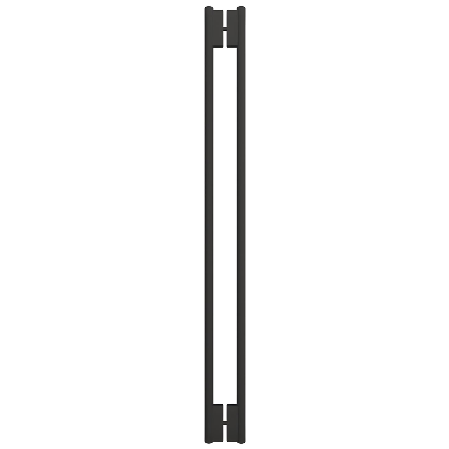 HPH60CMBL matte-black 60-inch C-style stainless steel back-to-back shower door handle for 3/8" glass