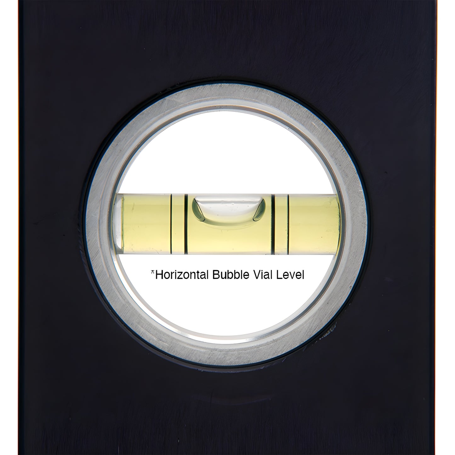 PPL98 expanding plumb level, black vertical tool with center spirit vial, sliding aluminum rails and knurled lock screws