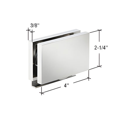 CRL Polished Chrome Square Rollers for Essence® Shower Doors