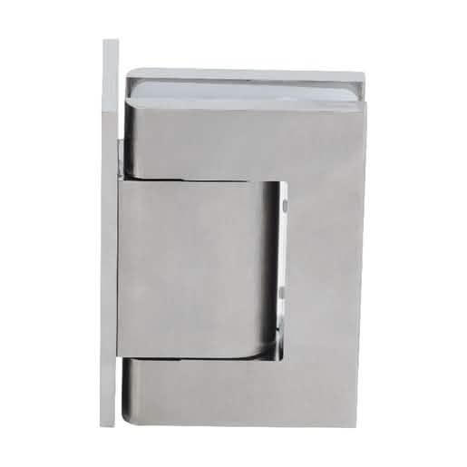 Satin Nickel Vernon Wall Mount Offset Hinge with Oil Dynamic Back Plate - CRL