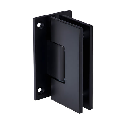 CRL Vienna 037 Matte Black Wall-Mount Shower Hinge Full Back Plate