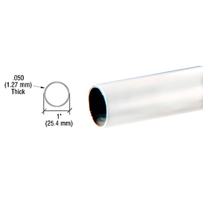 CRL Polished Stainless Steel Round Tube 1 in x .050 in, 236 in