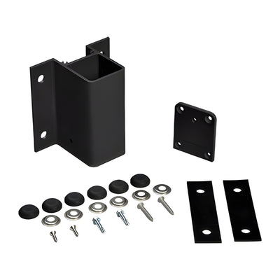 CRL Matte Black 180° Center/End Fascia Mount Bracket for Glass Doors