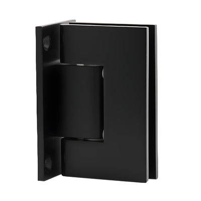 CRL Matte Black Geneva 037 Glass Door Wall Hinge with Full Back Plate
