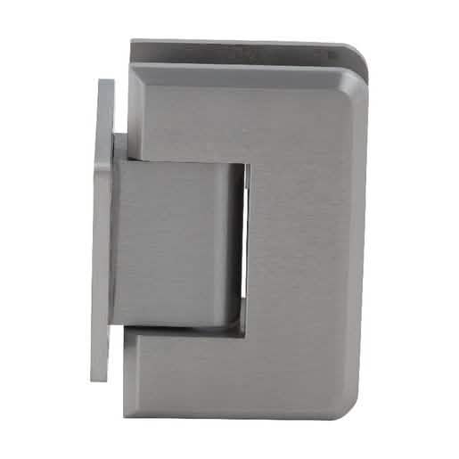 CRL Brushed Nickel Pinnacle 074 Wall Mount Hinge with Short Back Plate for Shower Doors