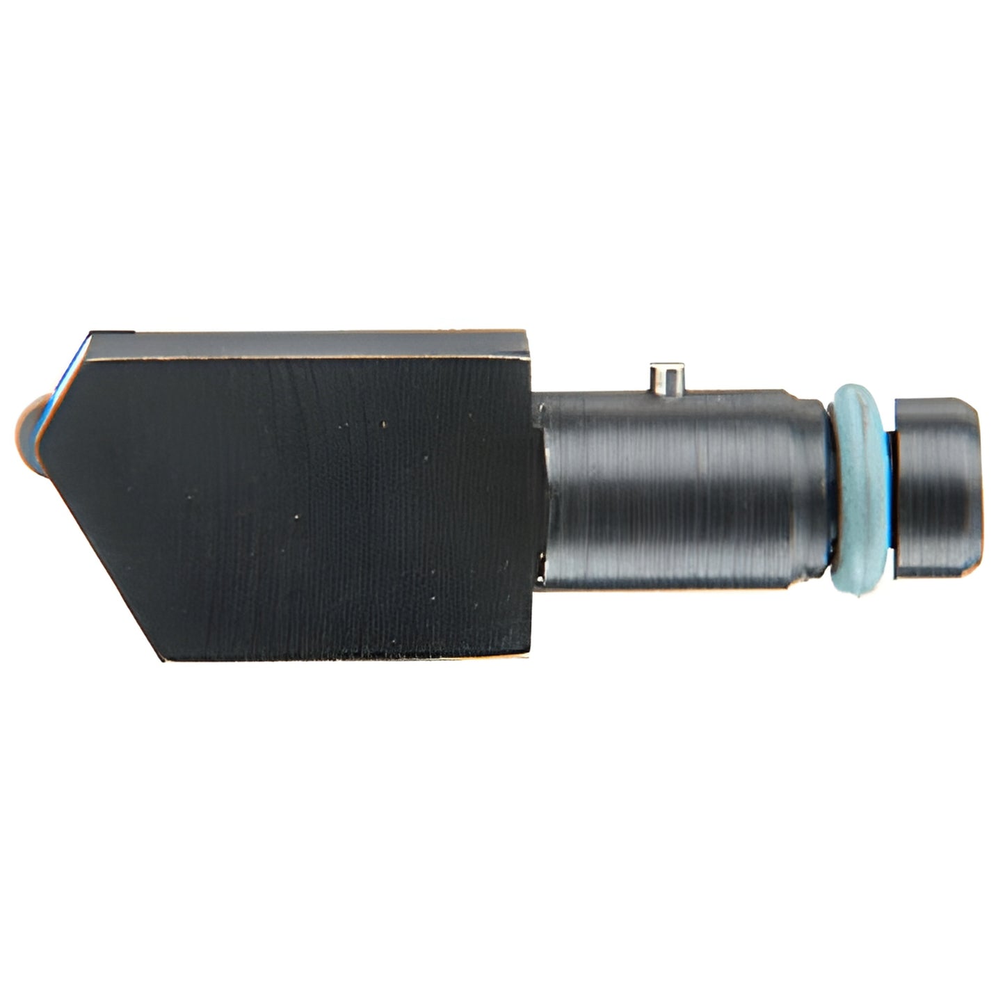 0GC4S 140 straight replacement self-oiling glass cutter head, black metal with blue o-ring.
