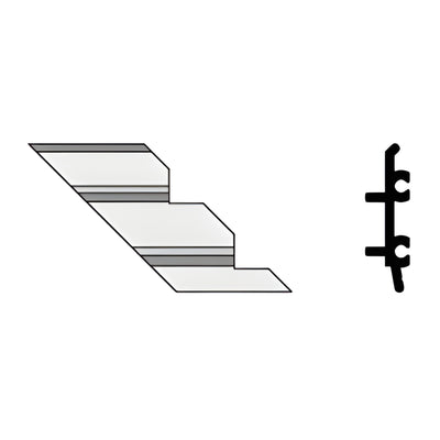 CRL-U.S. Aluminum Left-Hand Inside 90° Corner Anchor Clip, 4-Pack