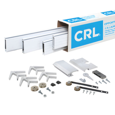 CRL Champion 38x97 Heavy-Duty Extruded Sliding Screen Door Kit White