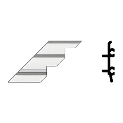 CRL-U.S. Aluminum Left-Hand Outside 90° Corner Anchor Clip 4-Pack