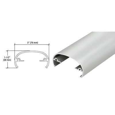 320X Series Clear Anodized Aluminum Top Rail, 241 in