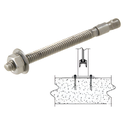 CRL Stainless Steel 1/4" x 3-1/4" Concrete Anchor Bolt