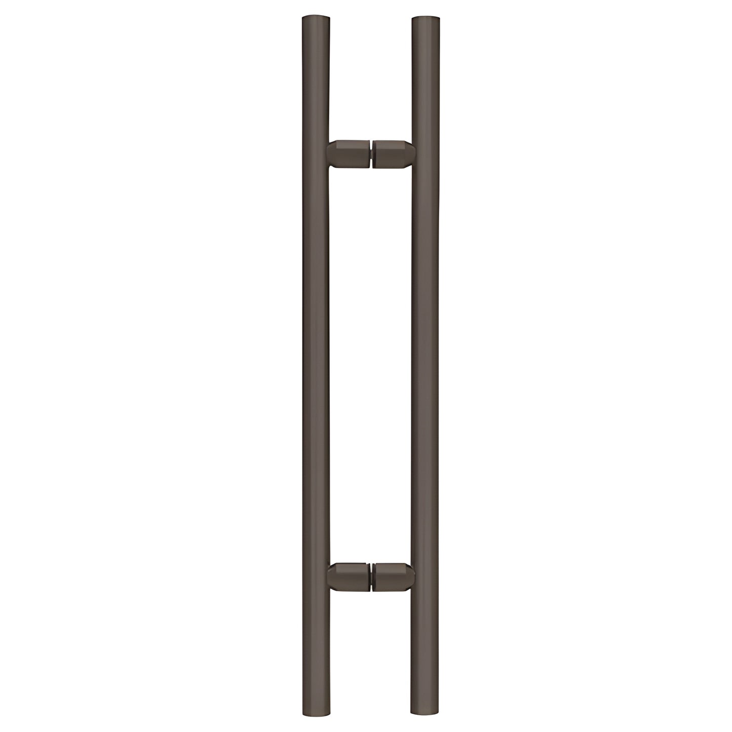 LP240RB oil-rubbed bronze ladder-style tubular shower pull, extra-height back-to-back handle for frameless glass doors.