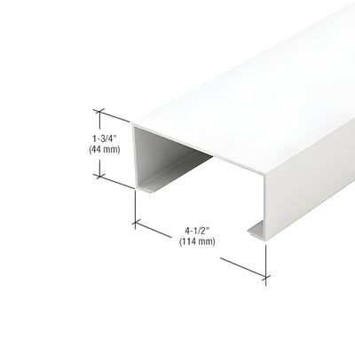 CRL-U.S. Aluminum Center-Hung Door Jamb 24'-2" White KYNAR®