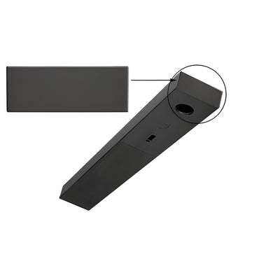 CRL Black Powder-Coated End Cap for 1-3/4 in x 4 in Door Header