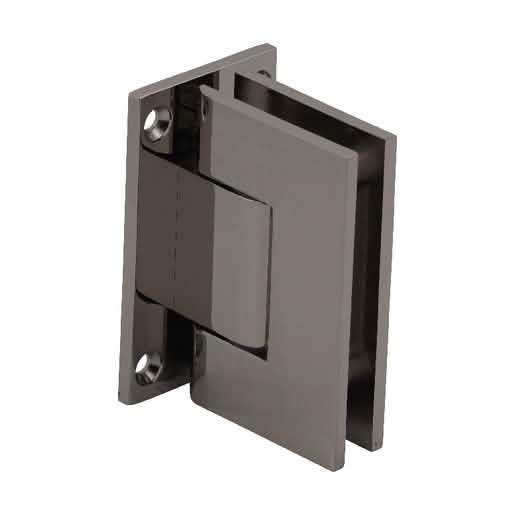 CRL Polished Nickel Geneva 337 Series Adjustable Wall Mount Hinge, Full Back Plate