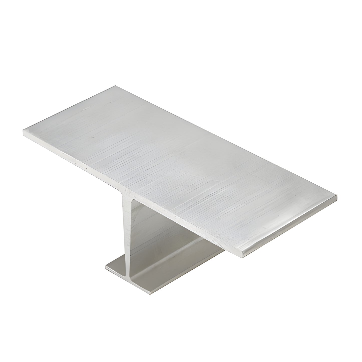 Mill-finish aluminum T-shaped vertical mullion profile for structural silicone glazing, 12-pack SKU AP513