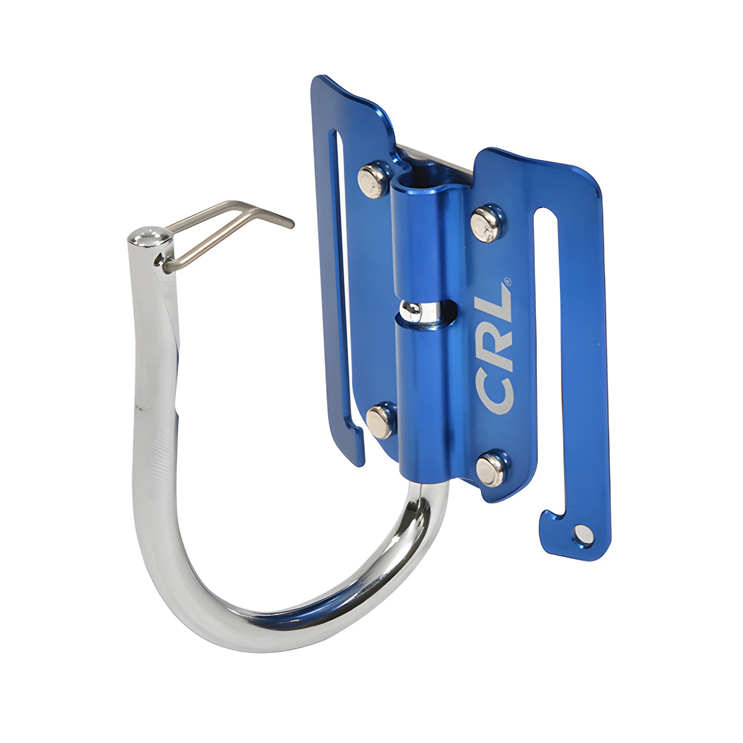 Blue CRL Handy Hook CHH1 spring-arm tool and cup holder with movable chrome hook, belt or wall mount