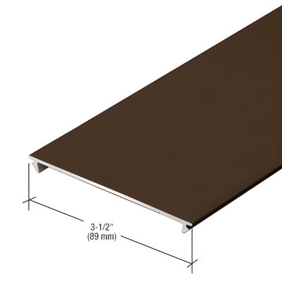 CRL-U.S. Aluminum Flush Door Threshold Insert 24'-2" Dark Bronze/Black