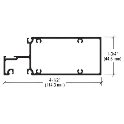 CRL-U.S. Aluminum Horizontal Track 24'-2" Custom Paint