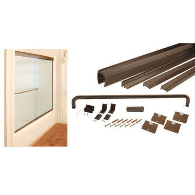 CRL 60x72 Cottage DK Oil Rubbed Bronze Framed Sliding Shower Door Kit