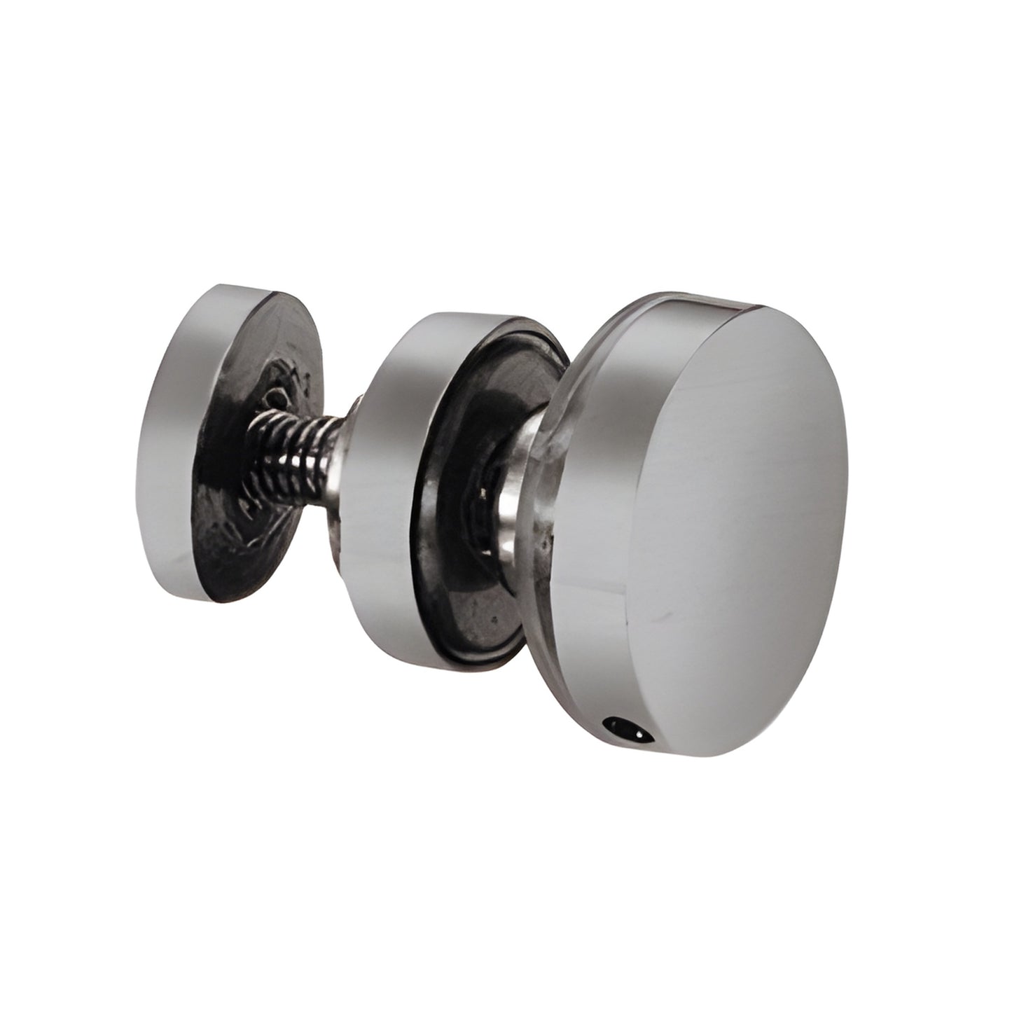 Tofino sliding shower door replacement stopper/roller kit, brushed stainless steel (SKU: BR1FP2BS)