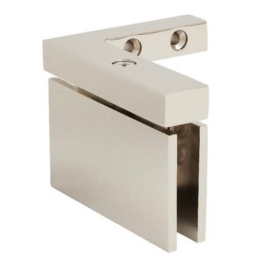 CRL Polished Nickel Cardiff Series Left Hand Mount Hinge in Elegant Finish