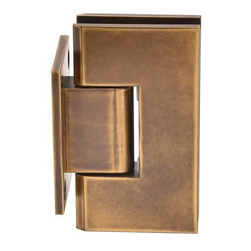 CRL Vintage Brass Vienna 074 Series Wall Mount Short Back Plate Hinge, classic design.