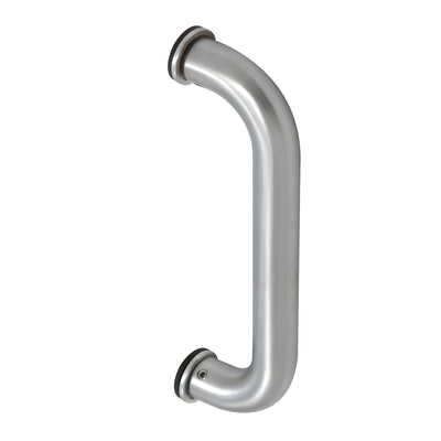 CRL 8 in Satin Chrome Aluminum Door Pull Handle, Door-Mounted