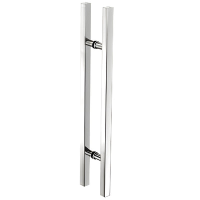 CRL 36 in Polished Stainless Glass Ladder Pull Handle, Round Posts