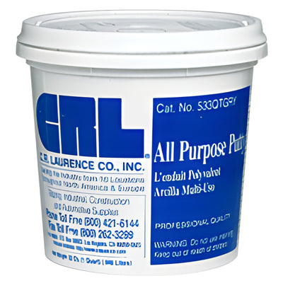 CRL Gray All-Purpose Putty Quart - Multi-Purpose Repair Filler