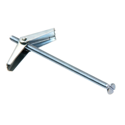 CRL 1/8" x 3" Flat Head Toggle Bolts - Heavy-Duty Drywall Anchors