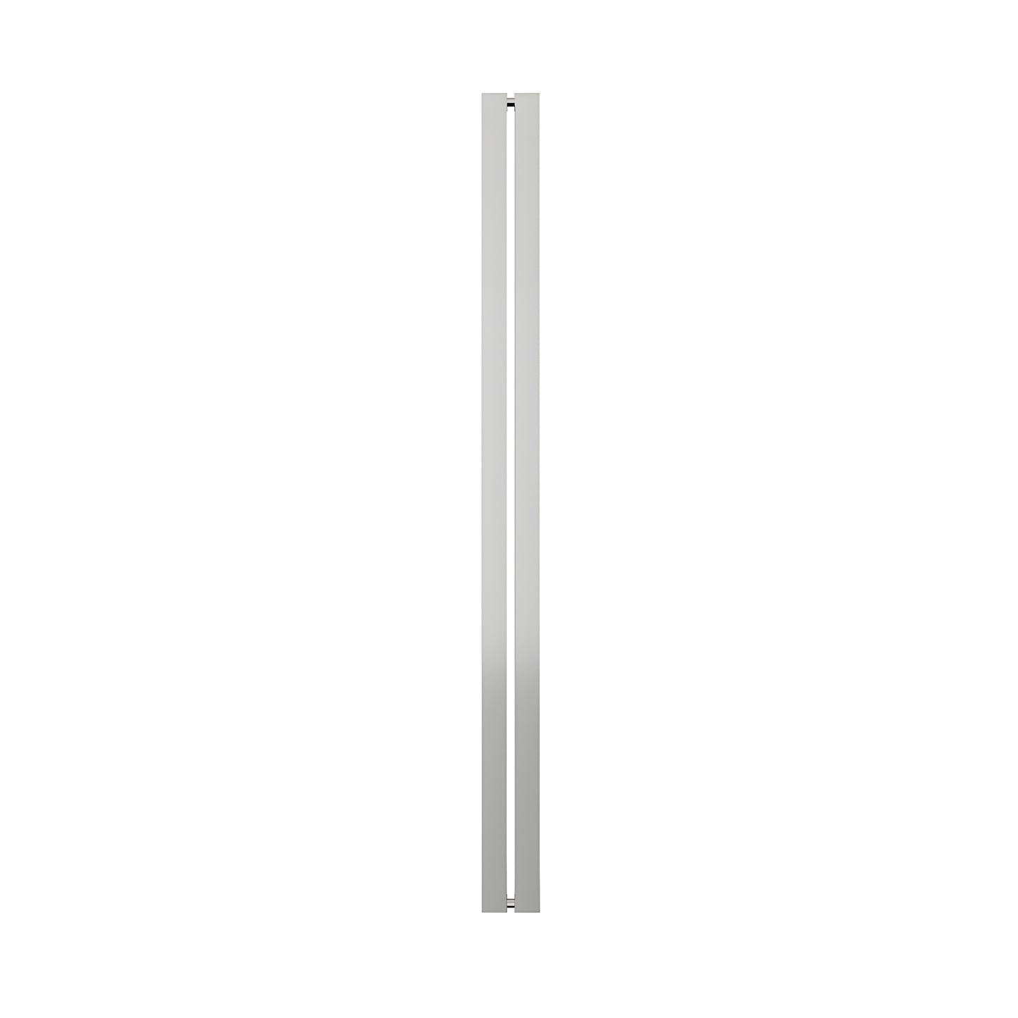 Polished stainless steel I-Style square tubular shower door handle, back-to-back for 3/8" glass (SKU HPH481PS)