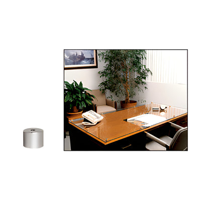 CRL 316 Brushed Stainless Steel Panel Standoff Base 1/2" Dia x 1/2"