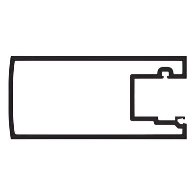 CRL-U.S. Aluminum White Kynar Inactive Meeting Stile for 9/16" Glass