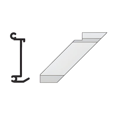 CRL-U.S. Aluminum Right-Hand 90° Inside Corner Anchor Clip, 4-Pack