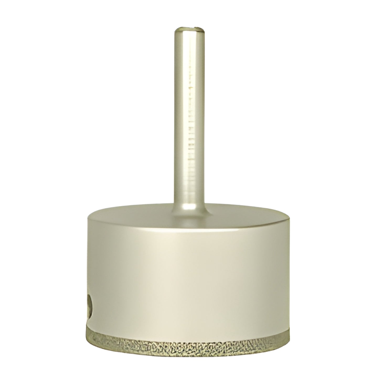 CRL EDD2 2-inch diamond-plated drill bit with 3/8 in. reduced round shank and smooth continuous rim for glass and tile.