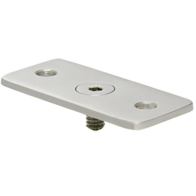 CRL Brushed Stainless Steel Flat Handrail Adapter Plate