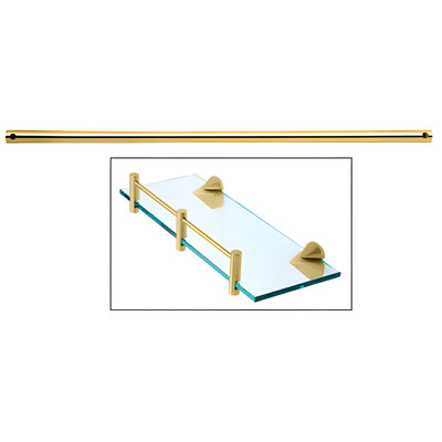 CRL 36 in Brass Shelf Support Rod for Cabinets & Closets