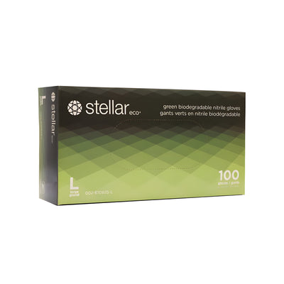 Nitrile Gloves, Green, Large -100/ Box