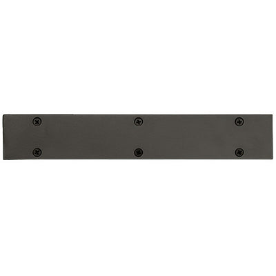 Rectangular Tube End Cap Black Bronze Anodize Finish