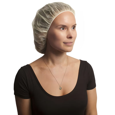 Stellar Bouffant Caps, Yellow, 21" -100 Caps / Bag