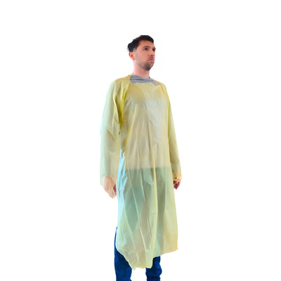 Stellar CPE Gown, Yellow, Single Folded - 200/Case