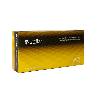 Stellar Disposable Polyethylene Gloves, X Large- 500 / Box