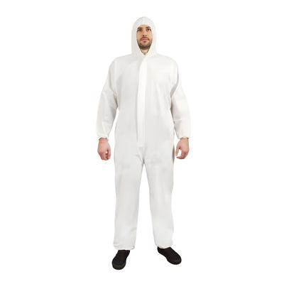 Stellar Microporous Coveralls w/ Hood, Medium- 25 / Case