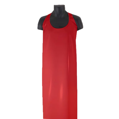 Stellar Polyurethane Aprons, Die Cut, 35 x 50, Red - 1 Each
