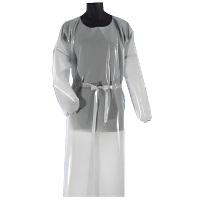 Stellar Polyurethane Gowns, 50', White- 1 Each