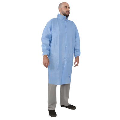 Stellar SMS Labcoat,Blue, Large - 30 / Case